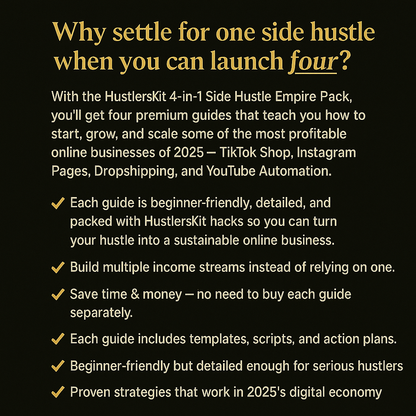 4-in-1 Side Hustle Empire Pack (2025)