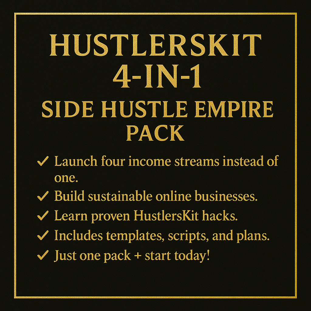 4-in-1 Side Hustle Empire Pack (2025)