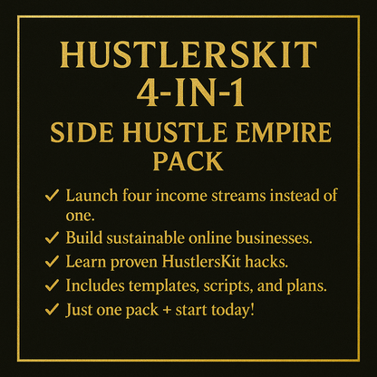 4-in-1 Side Hustle Empire Pack (2025)